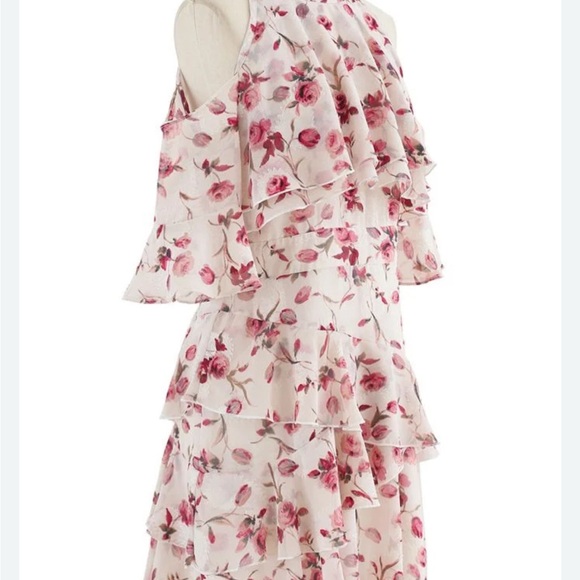 Floral Ruffle Off-Shoulder Dress - Picture 4 of 5